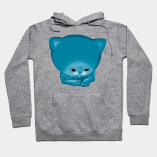 Blue kitty Hoodie